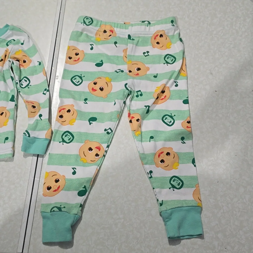 Cocomelon Green and Orange‎ Pajama Set Size 3T